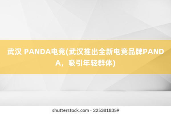 武汉 PANDA电竞(武汉推出全新电竞品牌PANDA，吸引年轻群体)