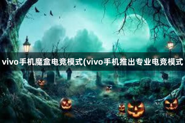 vivo手机魔盒电竞模式(vivo手机推出专业电竞模式