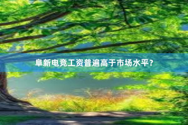 阜新电竞工资普遍高于市场水平？